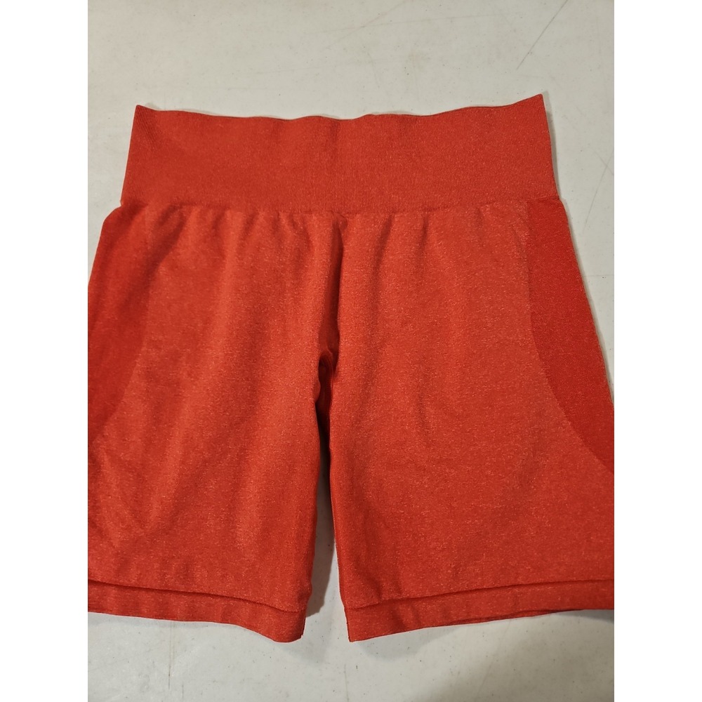 NVGTN Mid Rise Seamless Athletic Red Contour Bike Shorts Womens XL 6"inseam(1932